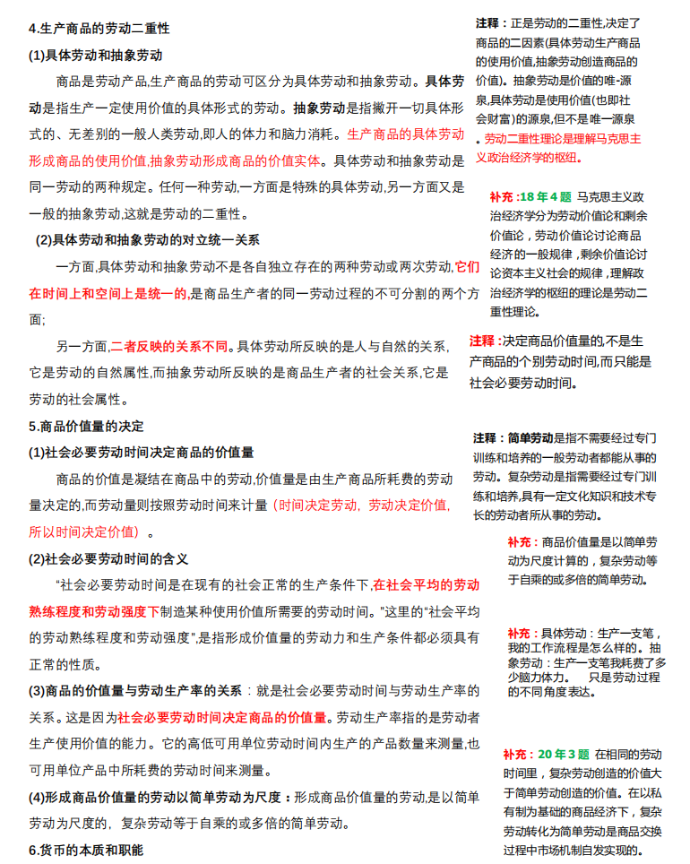 2021考研政治：馬克思主義基本原理概論必背考點（VI）